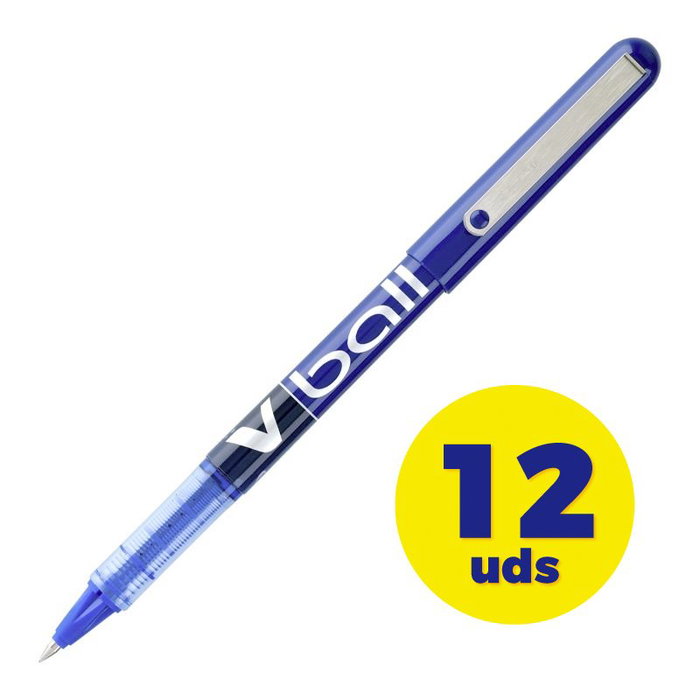 Pilot V-Ball 07 Azul (Set de 12)